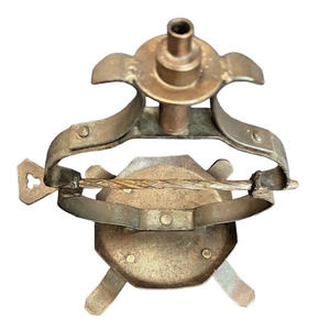 19th Century Wax Jack Cord Wax Stand Holder Advancing Candle Primitive Metal 11"